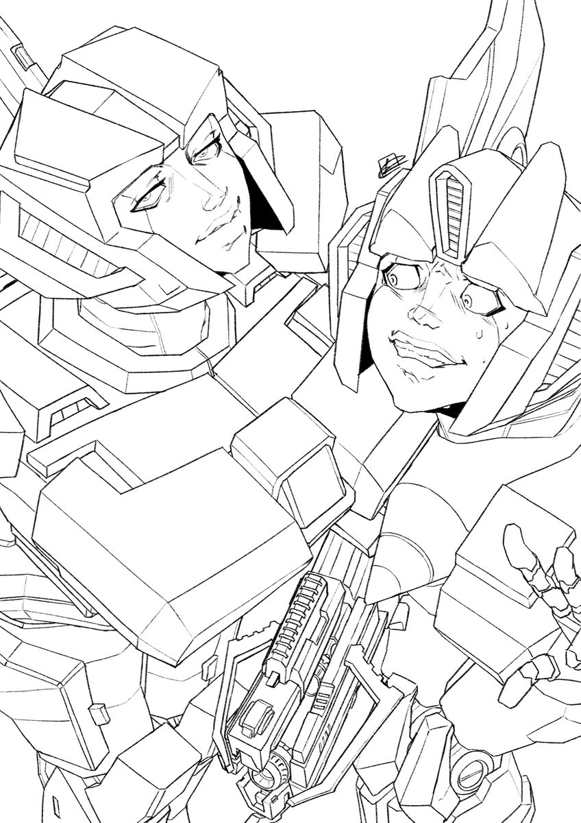 plus the lineart!
made this while feeling under the weather over the holidays, so it's nothing too special--it's pretty similar to a trine piece from a couple years(?) ago actually