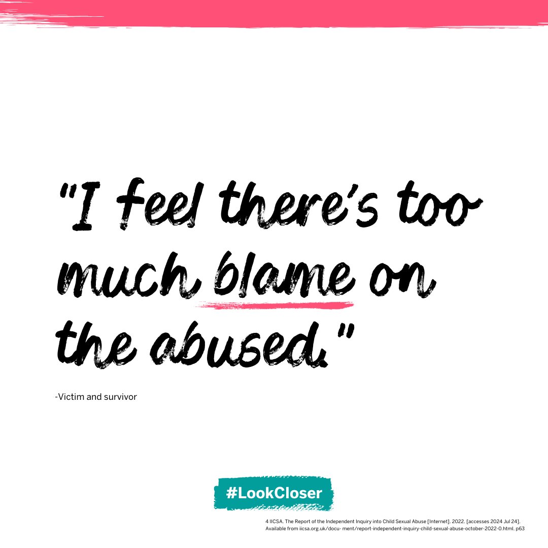 By speaking to and about young people who have been victims of exploitation with care, compassion, and understanding, we can rebuild trust and ensure that blame is placed where it should be - on those abusing them: childrenssociety.org.uk/what-we-do/our…

#LookCloser