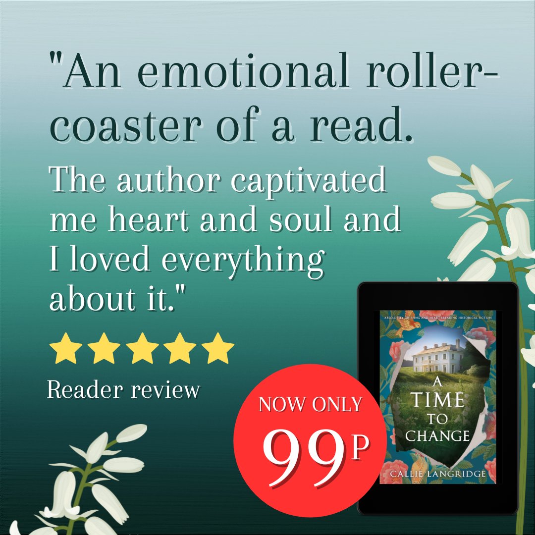 Storm Publishing (@stormbooks_co) on Twitter photo 💙 Last chance to buy A Time to Change by <a href="/CLangridgeWrite/">Callie Langridge</a> in ebook for just £0.99 in the UK!
😍 Treat yourself to heartbreaking historical fiction with a time travel twist today: geni.us/100-pp-two-am
#timeslip #historicalromance #ebookdeal 💙 Last chance to buy A Time to Change by <a href="/CLangridgeWrite/">Callie Langridge</a> in ebook for just £0.99 in the UK!
😍 Treat yourself to heartbreaking historical fiction with a time travel twist today: geni.us/100-pp-two-am
#timeslip #historicalromance #ebookdeal