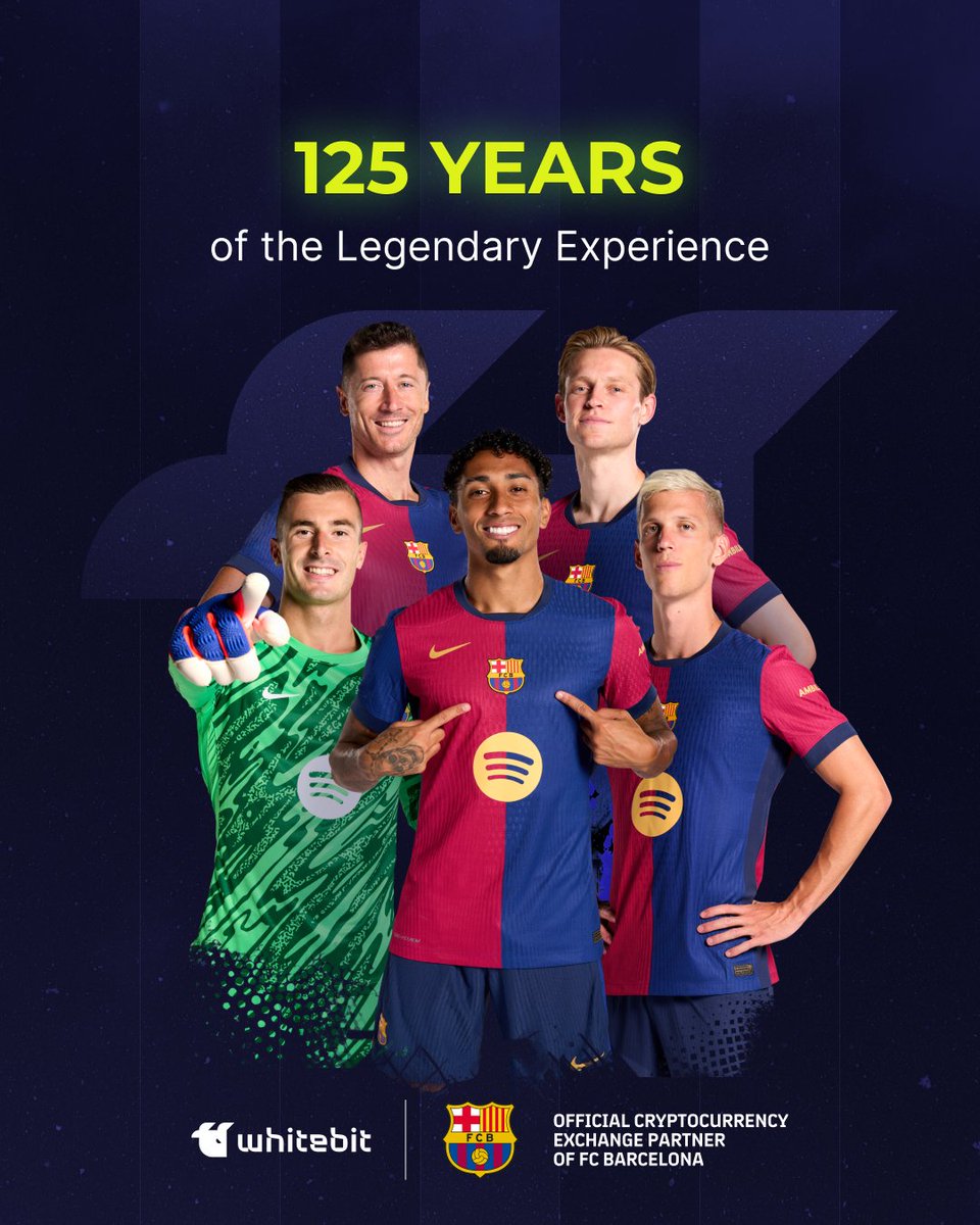 FC Barcelona reflects a timeless legacy & a network of unbreakable bonds  between players, fans & the spirit of the game. For 125 years, @FCBarcelona  has exchanged magic moments for the loyalty