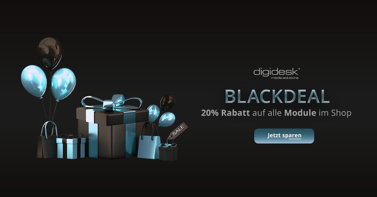 digidesk's tweet image. Black Deal bei digidesk – Jetzt zuschlagen!

Spare jetzt 20% auf unsere Module und rüste deinen Shop auf.
Extra Highlight: Der Rabatt gilt auch für alle portierten OXID 7 Module.

Jetzt sparen: digide.sk/bd24x