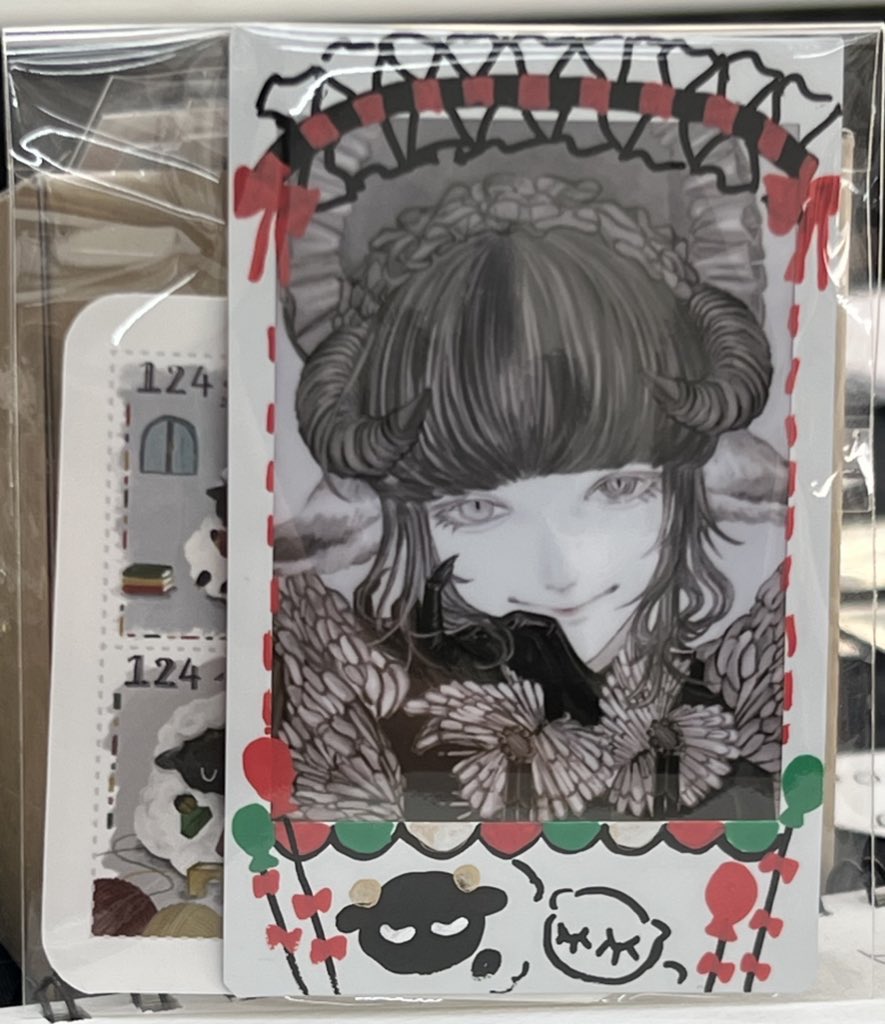 🐏✨イベントでチェキにしてきましたー。全反応巡回します🪴
#illustration 
#絵柄が好みっていう人にフォローされたい 
#冬の創作クラスターフォロー祭り