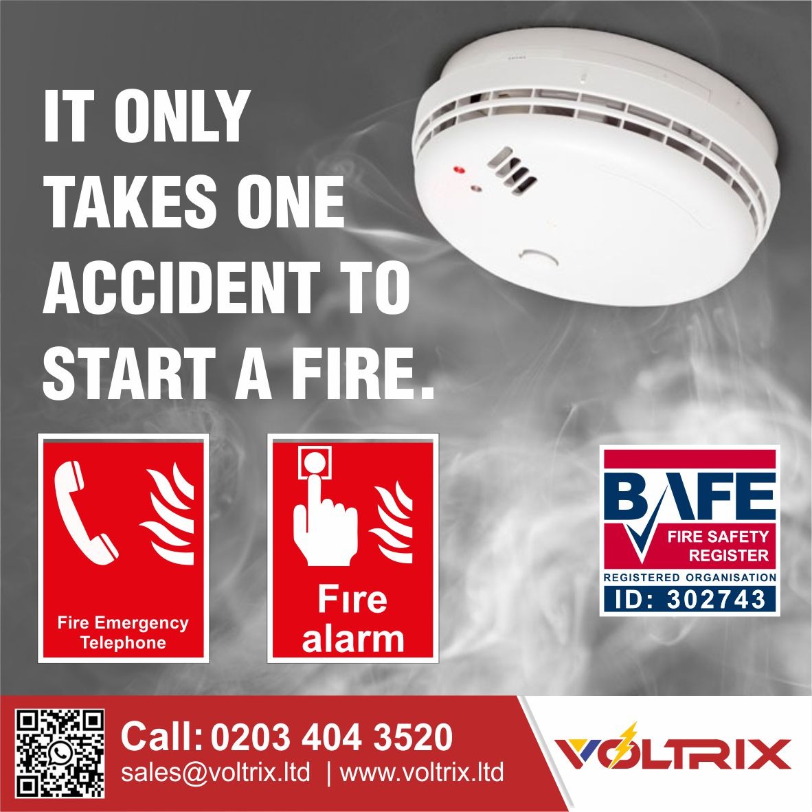 Voltrix_ltd's tweet photo. When Seconds Count, Your Alarm Saves the Day!
Contact us : 0203 404 3520
#voltrix #mcscertified #niceicaapprovedcontractor #FireAlarm #FireSafety #FireProtection #StaySafe #FirePrevention #SafetyFirst #Emergency #FireAlarm2024 #SafetyMatters #FireSafetyAwareness #FireAlarmTesting https://t.co/pSG8MUj9eC