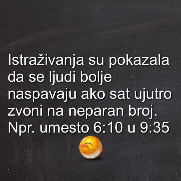Kada vama zvoni sat? 🤣

#caosvima