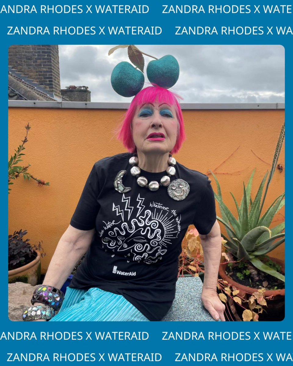 Look good and do good this #BlackFriday with 10% off our collection by the iconic Dame Zandra Rhodes!

Every purchase helps support our work providing clean water, decent toilets, and hygiene to communities around the world 💧

Use the code TAKE10: brnw.ch/21wP4nZ