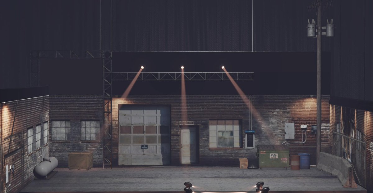 Grimm2KOfficial's tweet image. Made another set for my personal project simply titled “Backlit Alley”.

It genuinely should scare me how I can just create an entire set from a random idea in my head.

Bob Ross would be proud.

#WWE #WWE2K #2kgames #wwe2kgames #wweraw #smackdown #nxt #tna #aew #cmpunk #wargames