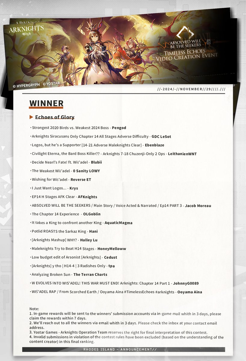 Arknights_EN tweet media