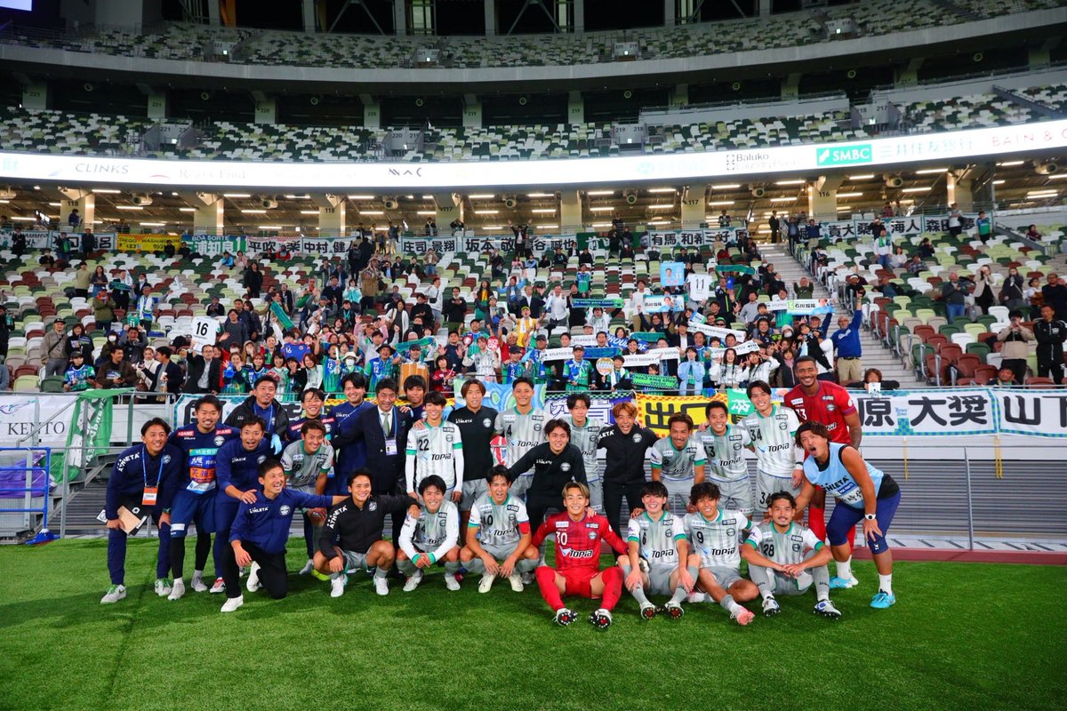 tiger2271's tweet photo. 2024年シーズン終了⚽️

今年も応援ありがとうございました📣
今シーズンはJFL初ゴール、JFL初アシストをすることができましたが、チームとしては11位でしたが来年に繋がるシーズンとなりました🔥

多くの方々に支えてもらいました。そして今年も最高な仲間とプレーできま��た！

来年より飛躍します！ https://t.co/EYGipsyosP