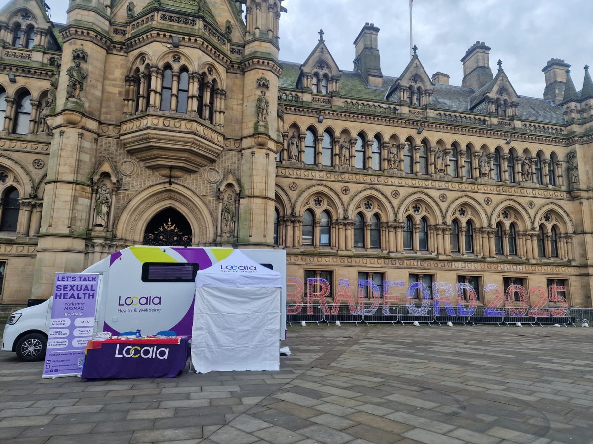 John@MESMAC (@johnmesmac) on Twitter photo As part of our World AIDS Day programme, we will be in <a href="/CityParkBD/">City Park, Bradford</a> with the team from <a href="/Locala_Safesex/">Locala Sexual Health</a> and their bus, today until 1pm.
As well as providing HIV/STI testing, we will have information on sexual health, contraception and free condoms.
Pop by and say hi! As part of our World AIDS Day programme, we will be in <a href="/CityParkBD/">City Park, Bradford</a> with the team from <a href="/Locala_Safesex/">Locala Sexual Health</a> and their bus, today until 1pm.
As well as providing HIV/STI testing, we will have information on sexual health, contraception and free condoms.
Pop by and say hi!