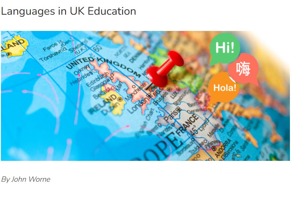 📢 Read the latest blog by <a href="/CIOL_Linguists/">Chartered Institute of Linguists</a>   about our Languages in UK Education special collection! 
It emphasizes the value of multilingualism, addresses access gaps and summarizes key challenges ciol.org.uk/languages-uk-e…