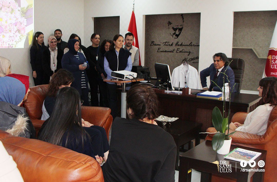 Hastanemizde Başhekim V. Dr. Atikullah Gıyasi ve hastane idarecilerimiz katılımıyla Sekreterler Günü Kutlandı. Sekreterlerimize  özverili çalışmalarından dolayı teşekkür eder, başarılar dileriz.

<a href="/ankarailsaglik/">Ankara İl Sağlık Müdürlüğü</a> 
<a href="/sbkhgm/">Kamu Hastaneleri Genel Müdürlüğü</a>