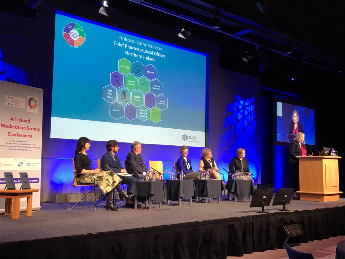 Prof Cathy Harrison <a href="/healthdpt/">Department of Health</a> delivers opening address at  the 1st All-Island Medication Safety Conference with Kate O'Flaherty @npsoIR.  MOIC is delighted to join forces with colleagues across Ireland to prioritise medication safety #MedSafety24