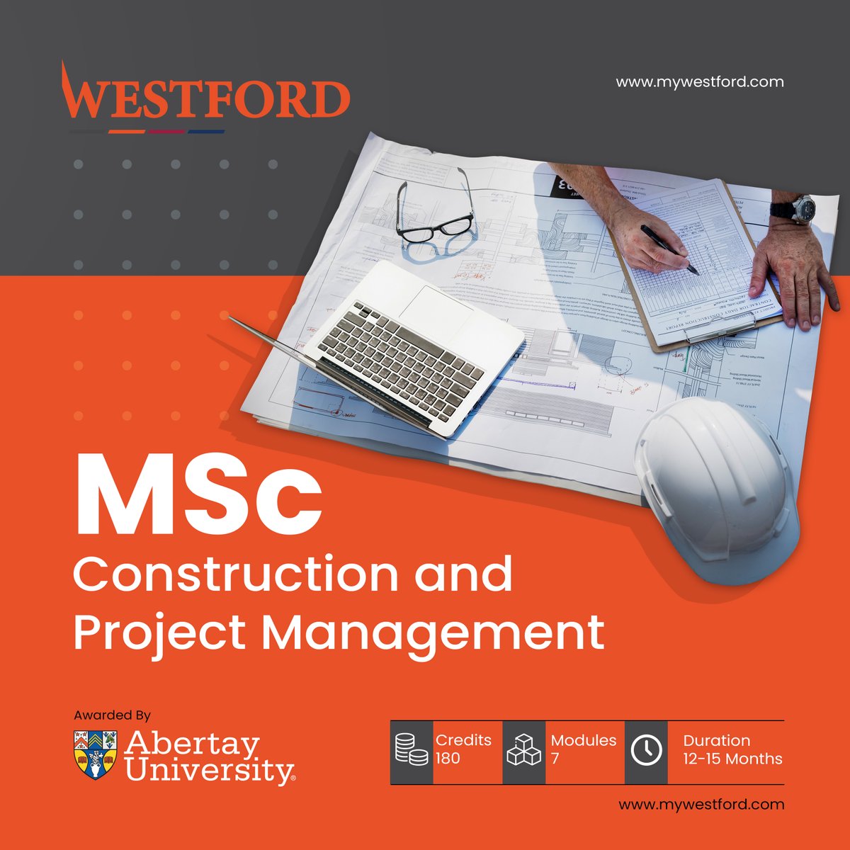 WestfordUni's tweet image. Westford, in collaboration with Abertay University, offers a dual-certified MSC program designed for professionals seeking to enhance their expertise and leadership in the field. Explore the program- mywestford.com/msc-constructi…
#MSCPrograms #AdmissionsOpen #Westforduniversitycollege