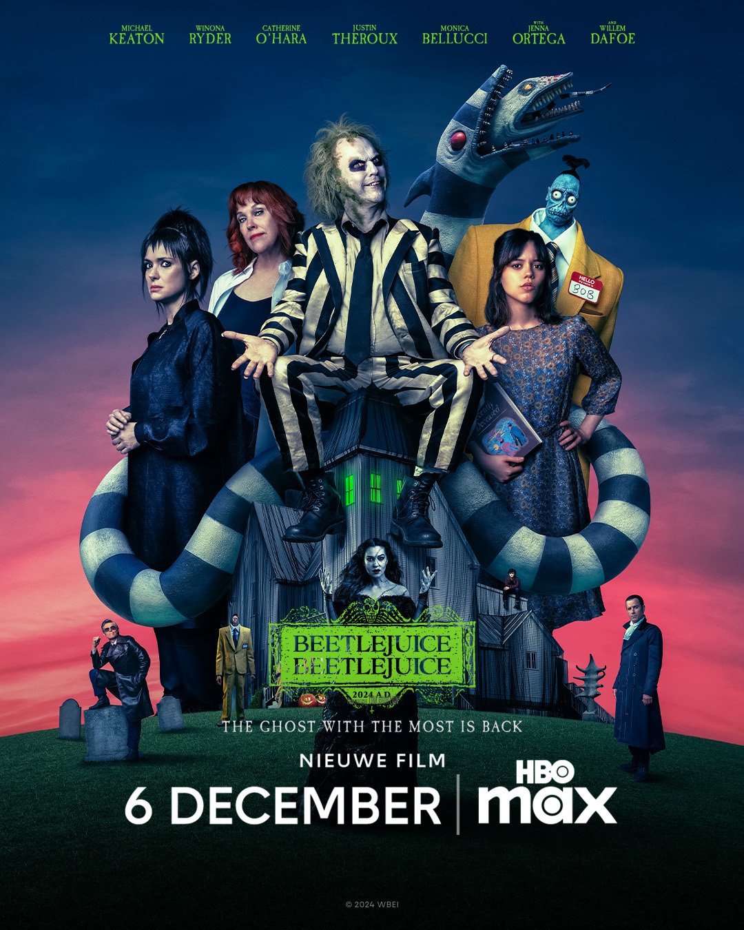 Beetlejuice Beetlejuice komt vanaf 6 december 2024 naar HBO Max België