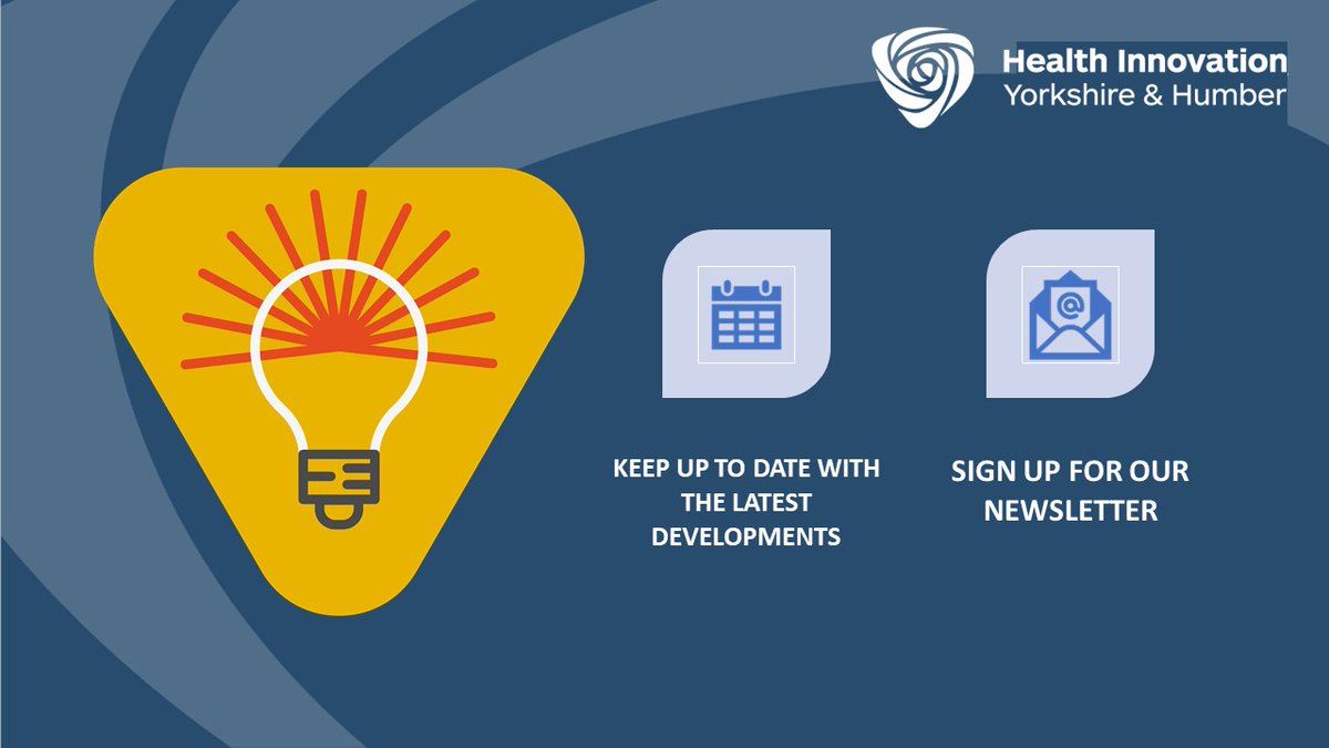 🎉NEWS ALERT The new edition of our newsletter is out now: bit.ly/4g6kOk1

Sign up now to keep up to date with the latest news, funding opportunities, events and much more healthinnovationyh.org.uk/#newsletter-si…