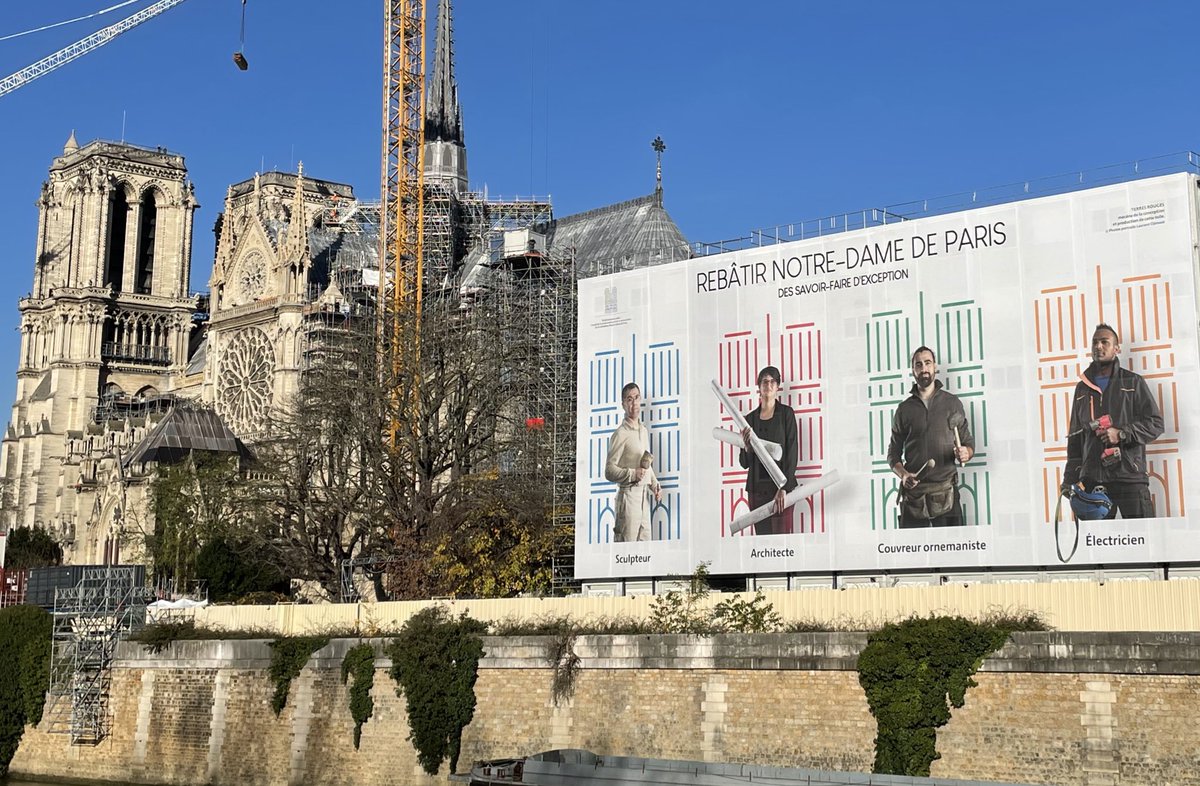À 8 jours de la réouverture de Notre Dame l’U2P rend hommage aux 2000 artisans et compagnons qui ont restauré la cathédrale, montrant au monde entier l’excellence des savoir faire français, entre tradition et innovation. De quoi booster l’attractivité de ces beaux métiers.