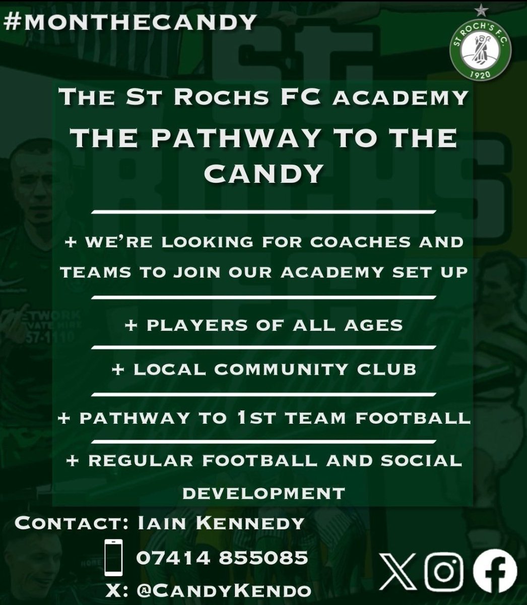 St Roch's FC (@strochsjuniors) on Twitter photo CANDY OPEN TRAINING SESSION FOR u7's to u16's.
TONIGHT 6PM - 7.30PM
VENUE: SIGHTHILL CAMPUS
All kids welcome to attend.
Contact <a href="/Candykendo/">St.Rochs Kendo</a> for more information. CANDY OPEN TRAINING SESSION FOR u7's to u16's.
TONIGHT 6PM - 7.30PM
VENUE: SIGHTHILL CAMPUS
All kids welcome to attend.
Contact <a href="/Candykendo/">St.Rochs Kendo</a> for more information.