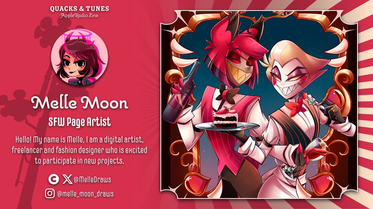 .•♫•♬• 𝐂𝐎𝐍𝐓𝐑𝐈𝐁𝐔𝐓𝐎𝐑 𝐒𝐏𝐎𝐓𝐋𝐈𝐆𝐇𝐓𝐒 •♬•♫•.

Can't get enough of this amazing artwork? look out for <a href="/MelleDraws/">♦️melle_moon_draws♦️</a>  in our zine!