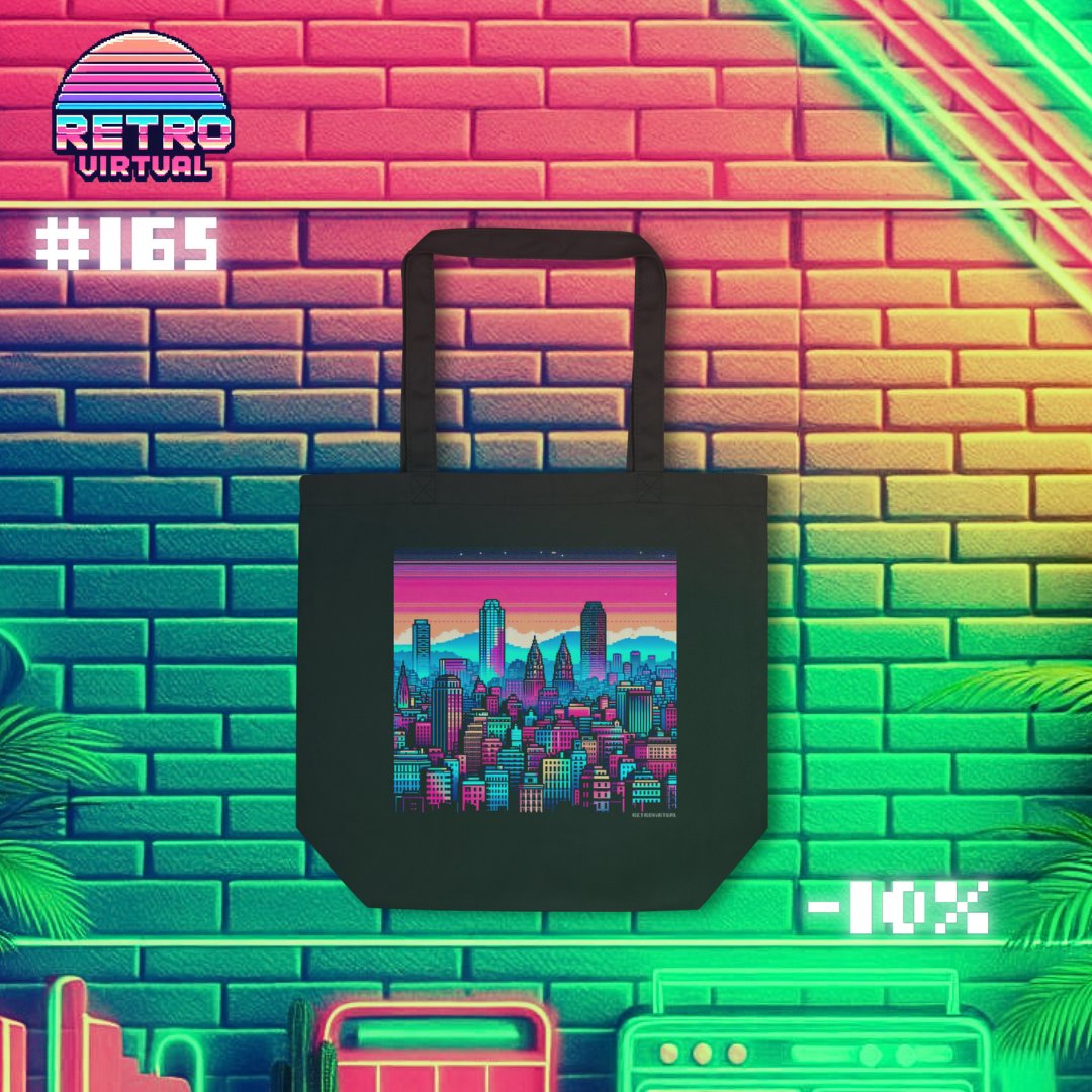 RetroVirtualX's tweet image. 🌆 Horizonte de Neón 🌆

👾🌇 ¡Viaja a una ciudad de edificios luminiscentes con @RetroVirtualX #165!

✨🌆🌇🌆✨
#RetroVirtual #PixelArt #ModaUnisex #MarcaDeRopa #HorizonteDeNeón #Skyline