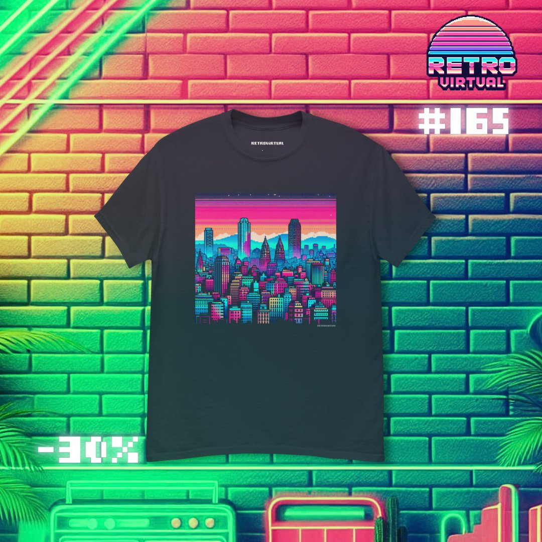 RetroVirtualX's tweet image. 🌆 Horizonte de Neón 🌆

👾🌇 ¡Viaja a una ciudad de edificios luminiscentes con @RetroVirtualX #165!

✨🌆🌇🌆✨
#RetroVirtual #PixelArt #ModaUnisex #MarcaDeRopa #HorizonteDeNeón #Skyline