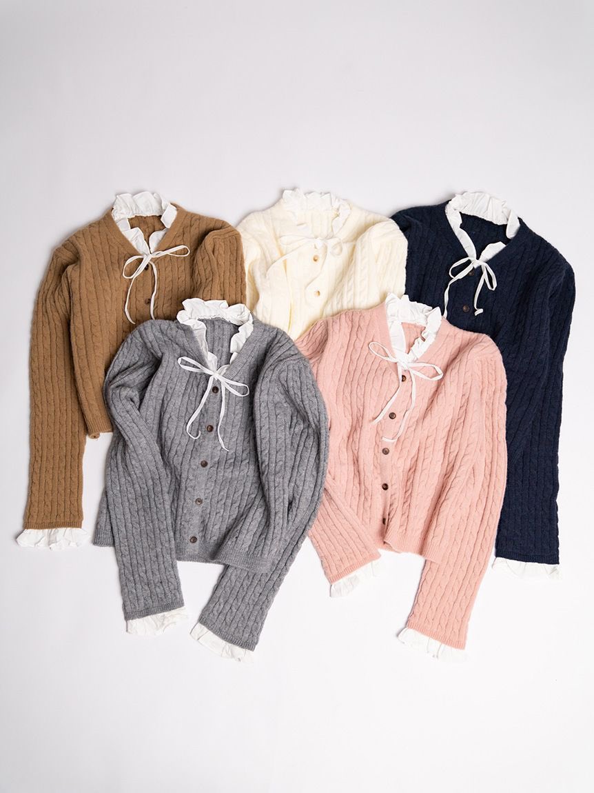 k*o様 紗栄子アリソンブラウン　水色 ボーダー フード付きニット k*o様 紗栄子アリソンブラウン 水色 ボーダー フード付きニット - メルカリ