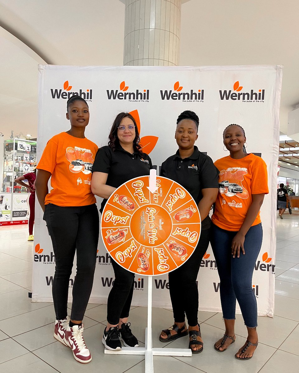 The fun isn’t over yet! 🎉 We’ve got one more Spin the Wheel activation happening this Saturday! Don’t miss your chance to win amazing prizes. 🎁
Join us tomorrow in front of Woolworths Wernhil from 11:00 - 13:00! 🕚
See you there!