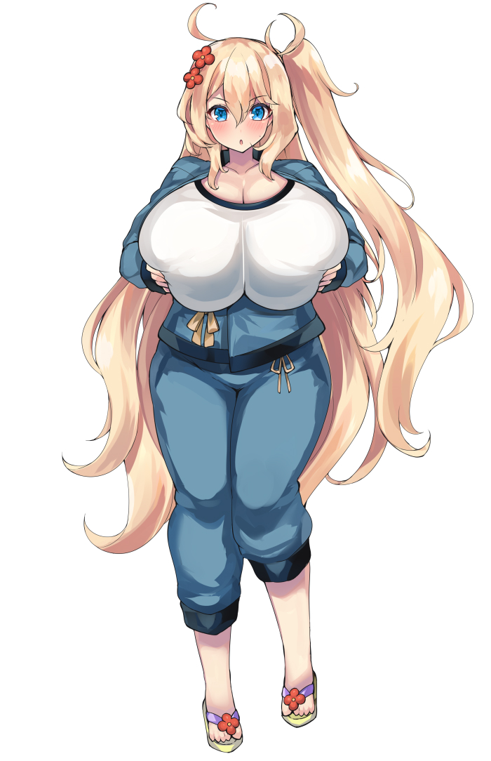 Skebからのリクエストで御城プロジェクトの墨俣一夜城の特盛おっぱい仕様を描かせていただきました! 