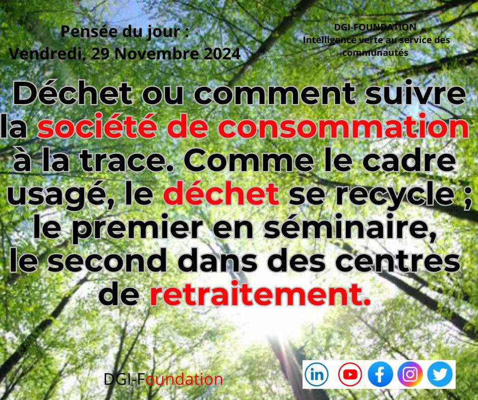 Le #recyclage des #déchets dans un #monde en pleine #évolution est très important.
Pensons-y 🔥 
<a href="/DgiFoundat52511/">DGIFoundation</a>