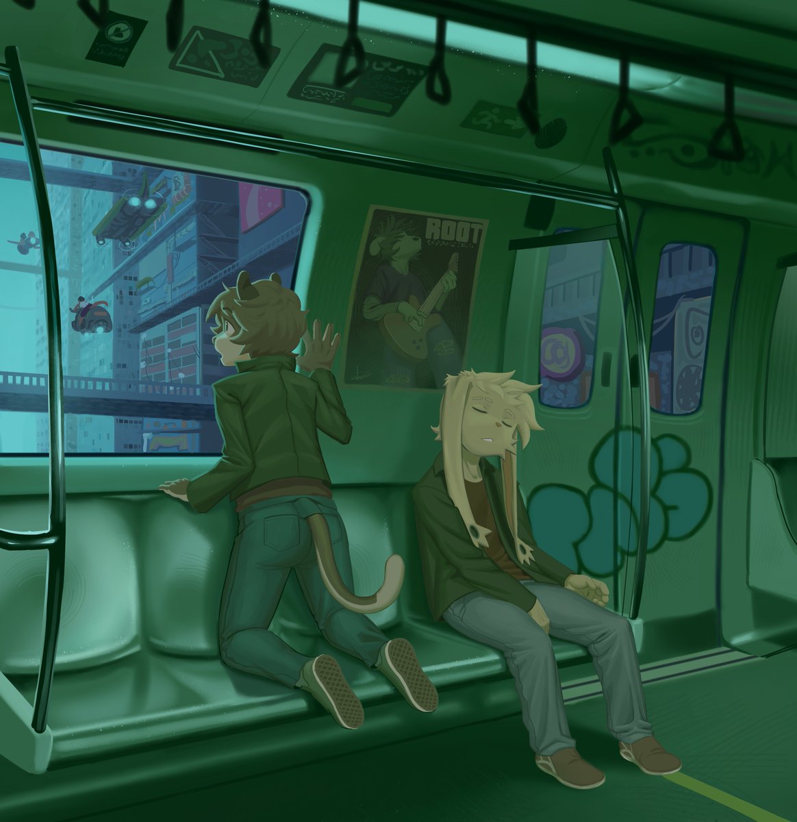 a ride in the subway