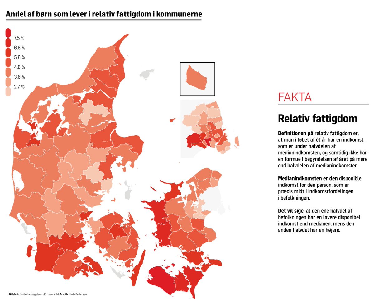 Hvis Politikerne ikke havde skåret i de sociale ydelser så havde Danmarkskortet set helt anderledes ud. Men det gjorde de og har skabt en stribe rådne bananer hvor børn vokser op udenfor det barndomsliv vi tror er en dansk værdi <a href="/politiken/">Politiken</a> #dksocial #ulighed #børn