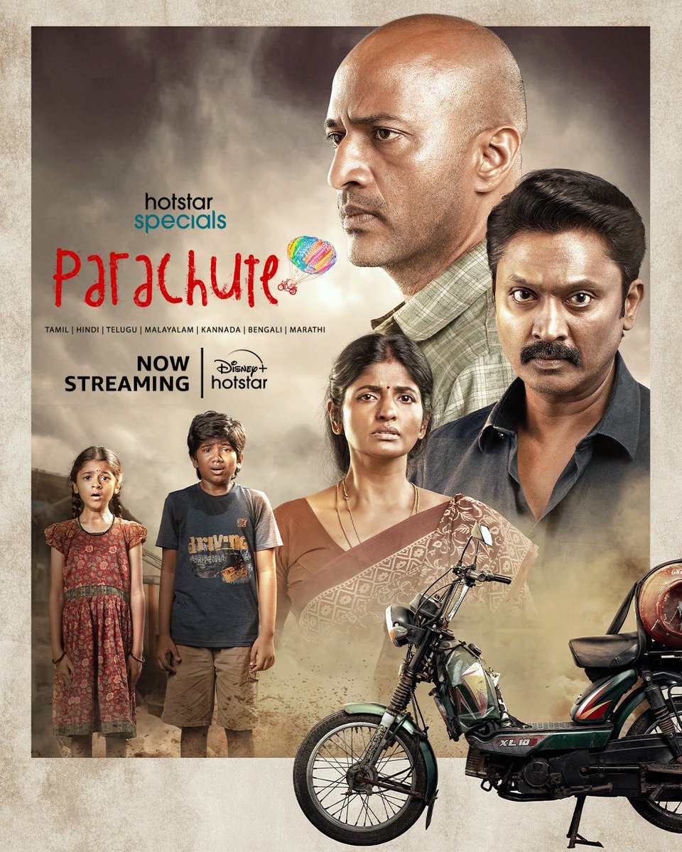 My dearest people …..Parachute is now Live and streaming on Disney+ Hotstar.

<a href="/thisisysr/">Raja yuvan</a> <a href="/Actor_Krishna/">krishna</a> <a href="/karthigathiru/">கனி(kani thiru)</a> <a href="/SharanyaR8/">SHARANYA R</a> <a href="/ilan_iyal/">ILAN IYAL</a> <a href="/kaaliactor/">Kaali Venkat</a> <a href="/ranjith_rasu/">Rasu.Ranjith</a> <a href="/Writer_sridhar/">WriterSridhar</a> <a href="/om20narayan/">Om Narayan</a> <a href="/ARichardkevin/">Richard Kevin</a> <a href="/gopiprasannaa/">Gopi Prasannaa</a> <a href="/dangermani18/">danger mani</a> <a href="/swapnaareddy/">swapnaa reddy</a> <a href="/ramjisoma7/">RS</a> @KmathenK