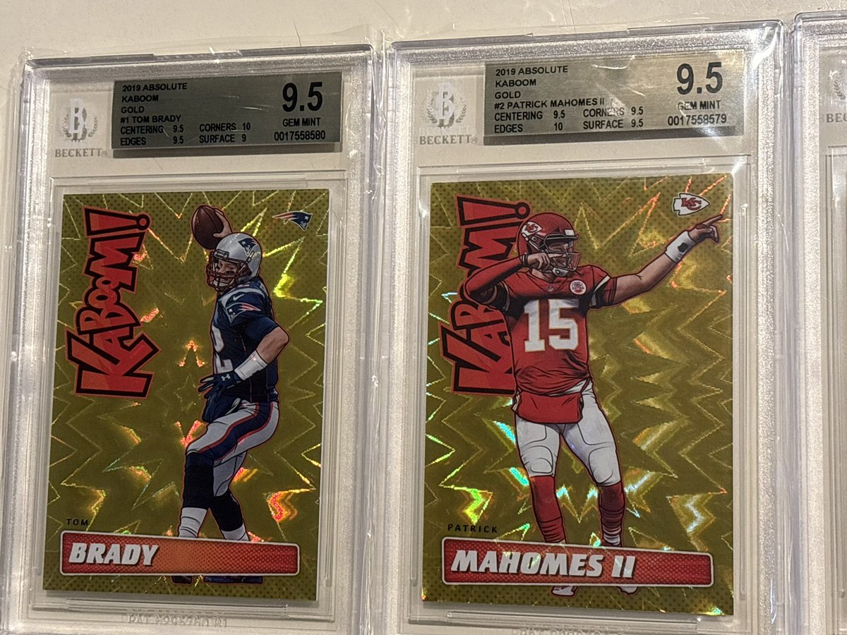 Brady Gold Kaboom BGS 9.5 - 20k

Mahomes is sold