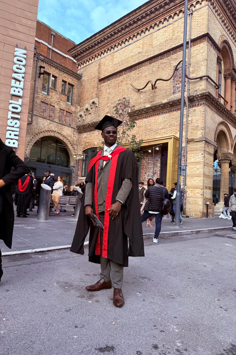 taffyowonikoko's tweet photo. Proud to have earned my Master of Science degree with Distinction from the University of the West of England, Bristol. Congratulations, Taffy! https://t.co/nClC3i4DNe