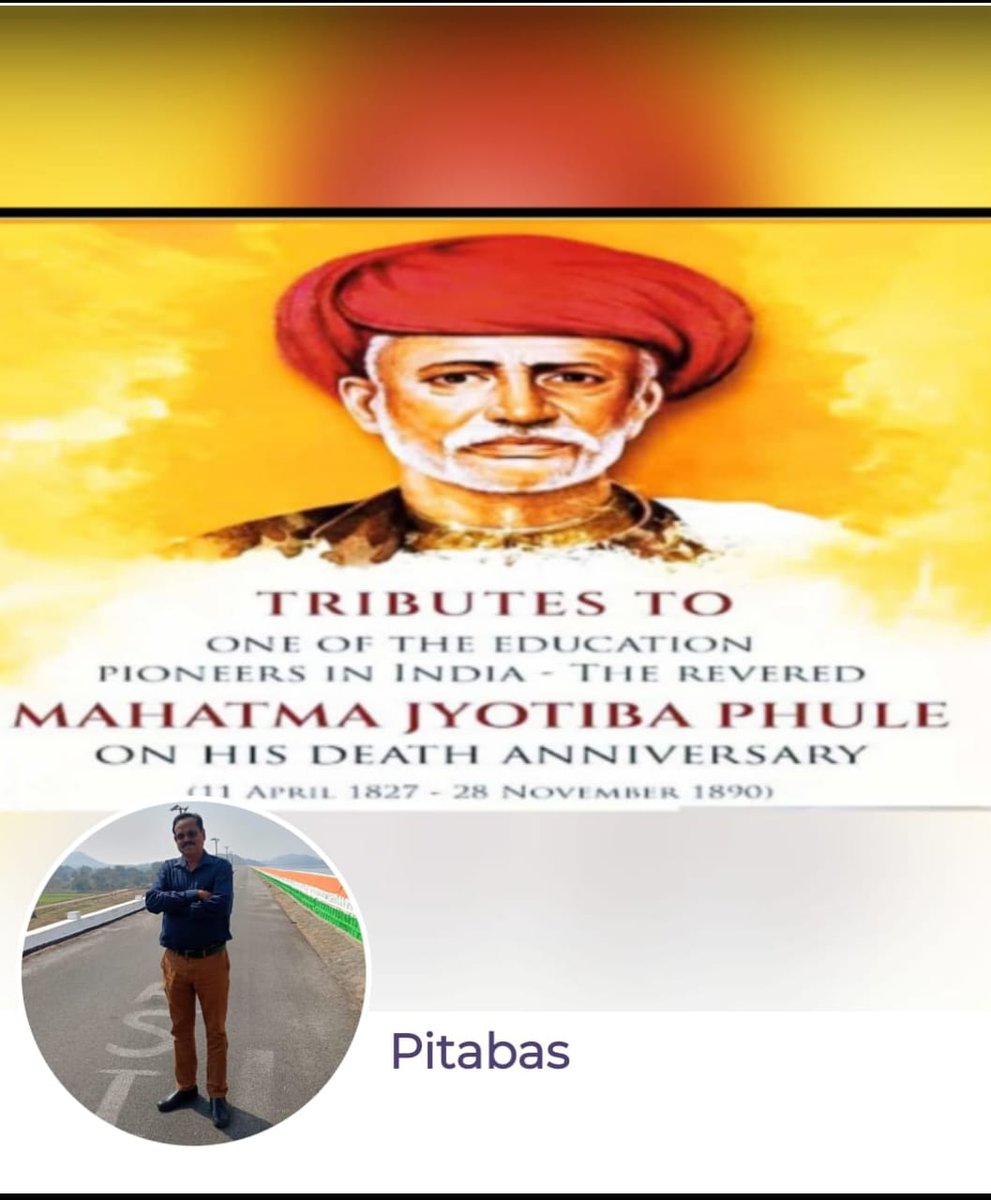 Koti koti pranam on the occasion of 134th Parinirvan Divas of Mahatma Phulle..<a href="/WamanCMeshram/">Waman Meshram</a> <a href="/PitabasSethi3/">Pitabas Sethi</a> <a href="/MorchaBamcef/">Rashtriya Muslim Morcha Bamcef</a> <a href="/bharatmuktimorc/">BAMCEF</a>