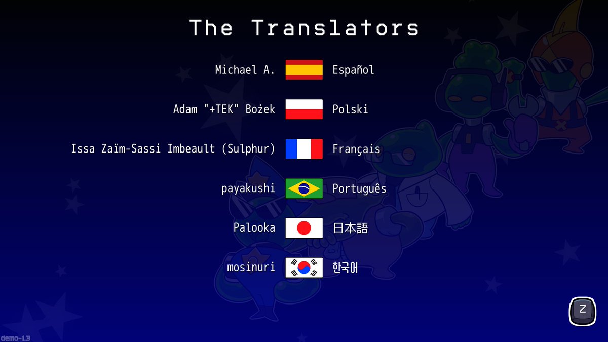 Thanks to the work of our amazing translators, the Home World Run demo is available in 7 different languages! #indiedev