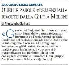 Siddh60's tweet photo. Quando una è fuori di testa...
Proprio vero che gente che ha certe idee non è sana mentalmente. Una che sta in un partito che celebra teppisti e violenti.
#ghio curati https://t.co/Y6HPE7JPfO
