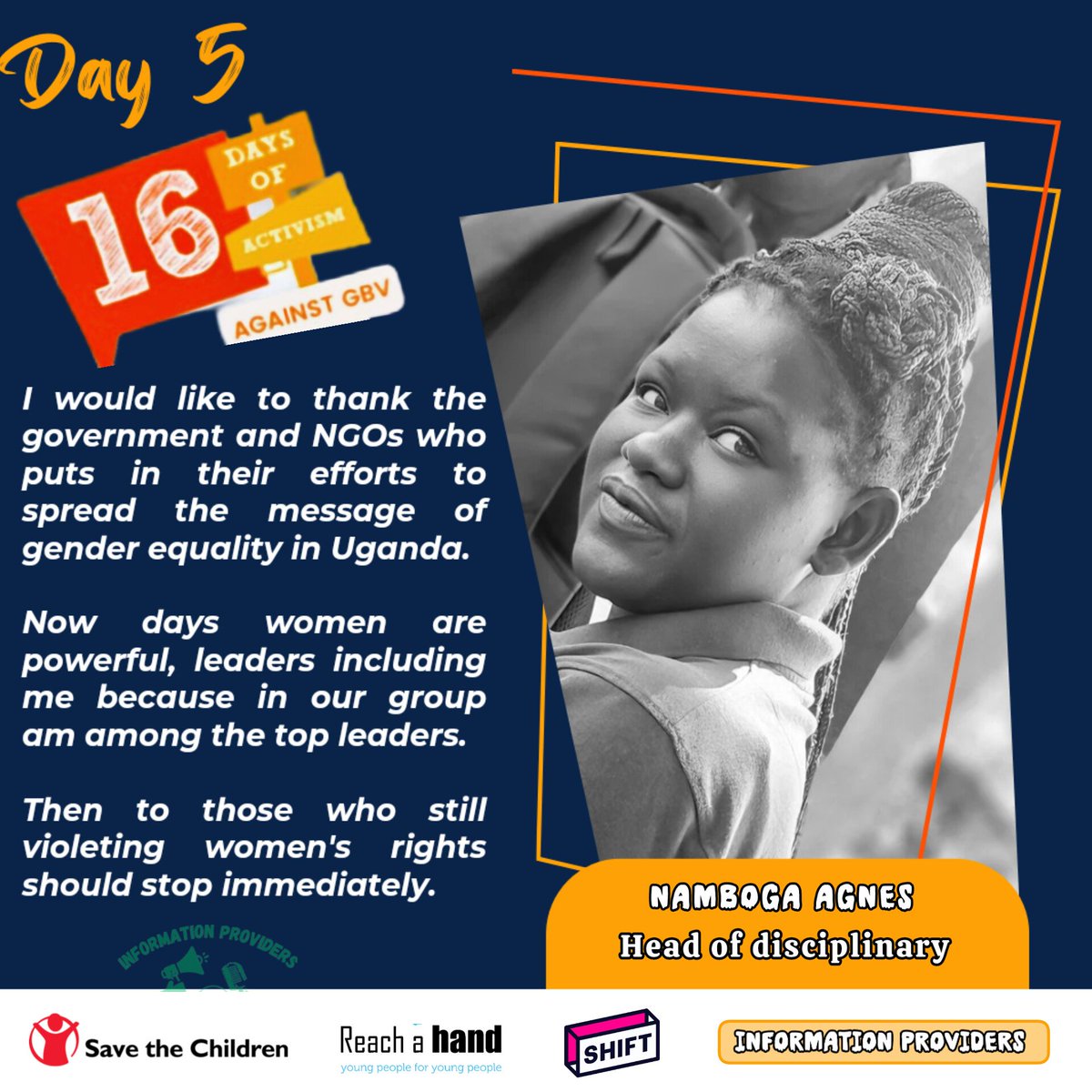 INFORMATIO43534's tweet photo. The fight against gender-based violence is one that requires all of us to stand together.
information Providers we periotirize gender in quality in our group
we give ladies to take lead in some activities.
#16DaysOfActivism #EndGBV #RaiseAwarenes
#16DaysOfActivism2024 #16Days https://t.co/403IIQ5yJI
