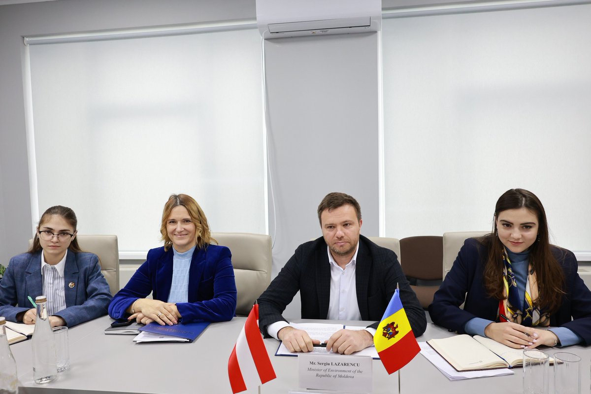 ADC in Moldova (@adcinmoldova) on Twitter photo Great introductory meeting with minister Sergiu Lazarencu together with H.E. 🇦🇹 Amb. Avallone. <a href="/AustrianDev/">AustrianDev</a> is a committed partner in Moldova’s environmental sector since 2004 & is supporting environmental protection, climate change mitigation & sustainable rural development. Great introductory meeting with minister Sergiu Lazarencu together with H.E. 🇦🇹 Amb. Avallone. <a href="/AustrianDev/">AustrianDev</a> is a committed partner in Moldova’s environmental sector since 2004 & is supporting environmental protection, climate change mitigation & sustainable rural development.