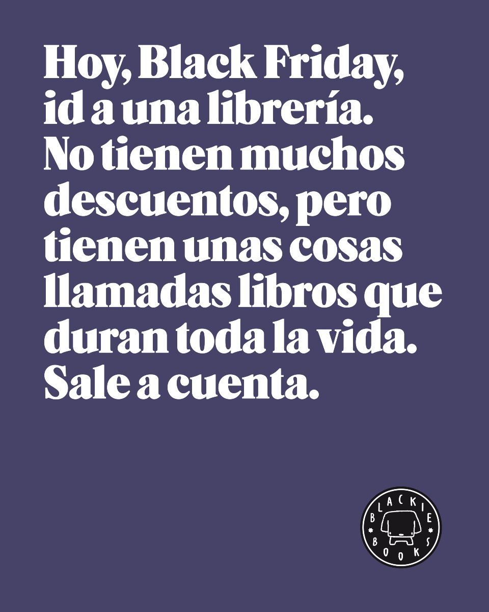 Por si no lo sabíais, hoy es Black Friday.