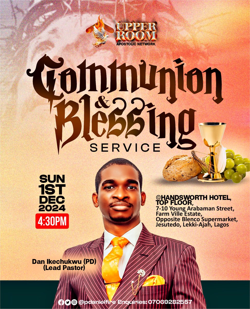 PDanielFire's tweet photo. This Sunday by 4:30pm…

#pdanielfire 
#thesentlabourer 
#HappyThanksgiving 
#communionservice
#DecemberToRemember 
#december1 https://t.co/ihlm8RPHF0