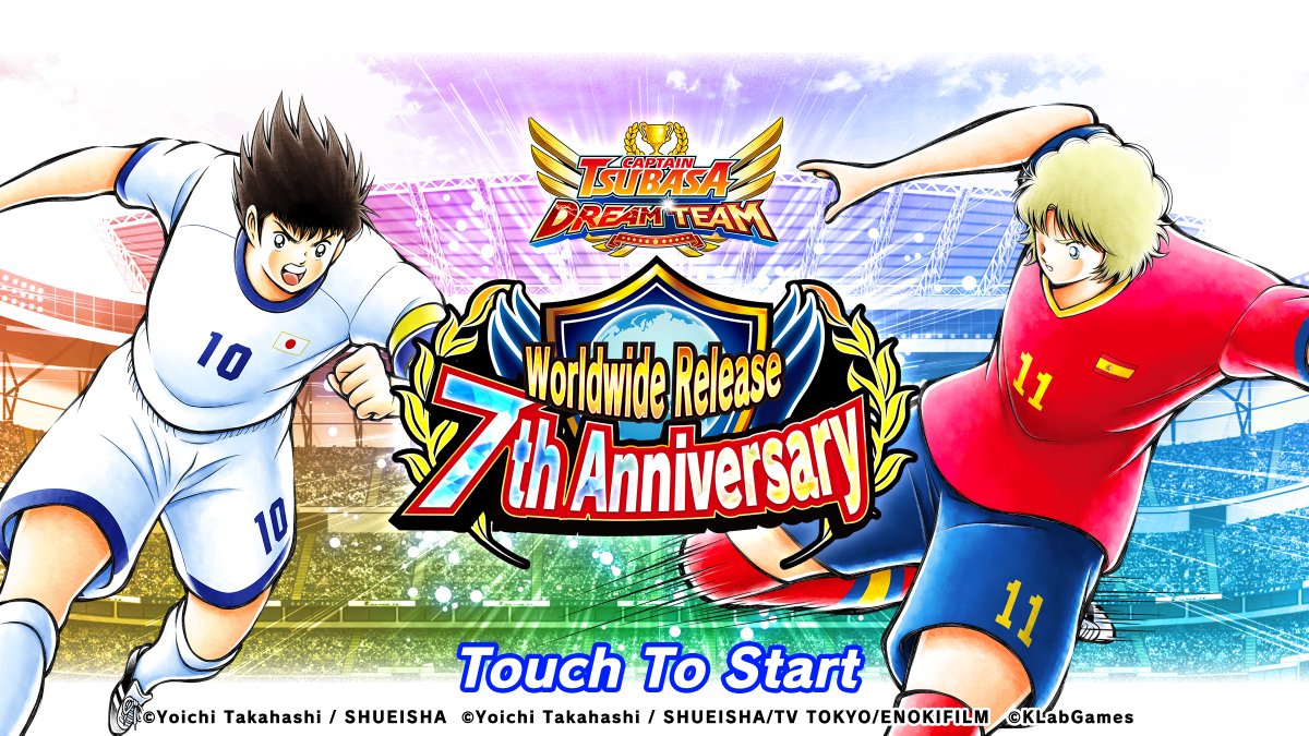 “Captain Tsubasa: Dream Team” Worldwide Release 7th Anniversary Campaign kicks off ⚽️ 
Don’t miss Tsubasa Ozora in the Super Dream Festival wearing the latest Japan National Team’s Away Kit! 

klab.com/en/press/relea… 

#KLab #KLabGames #TsubasaDT