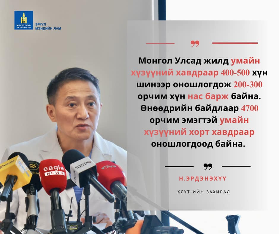 Бид гурван төрлийн вакциныг товлолд шинээр нэмж оруулсан.
1. Гепатит А буюу ард түмний хэлдгээр “бохир гарын шар” өвчин.
2. Бага насны хүүхдэд хатгалгаа үүсгээд байгаа пневмококкийн эсрэг вакцин.
3.Хүний папиллома вирусийн эсрэг вакцин юм. moh.gov.mn/news/7198?fbcl…