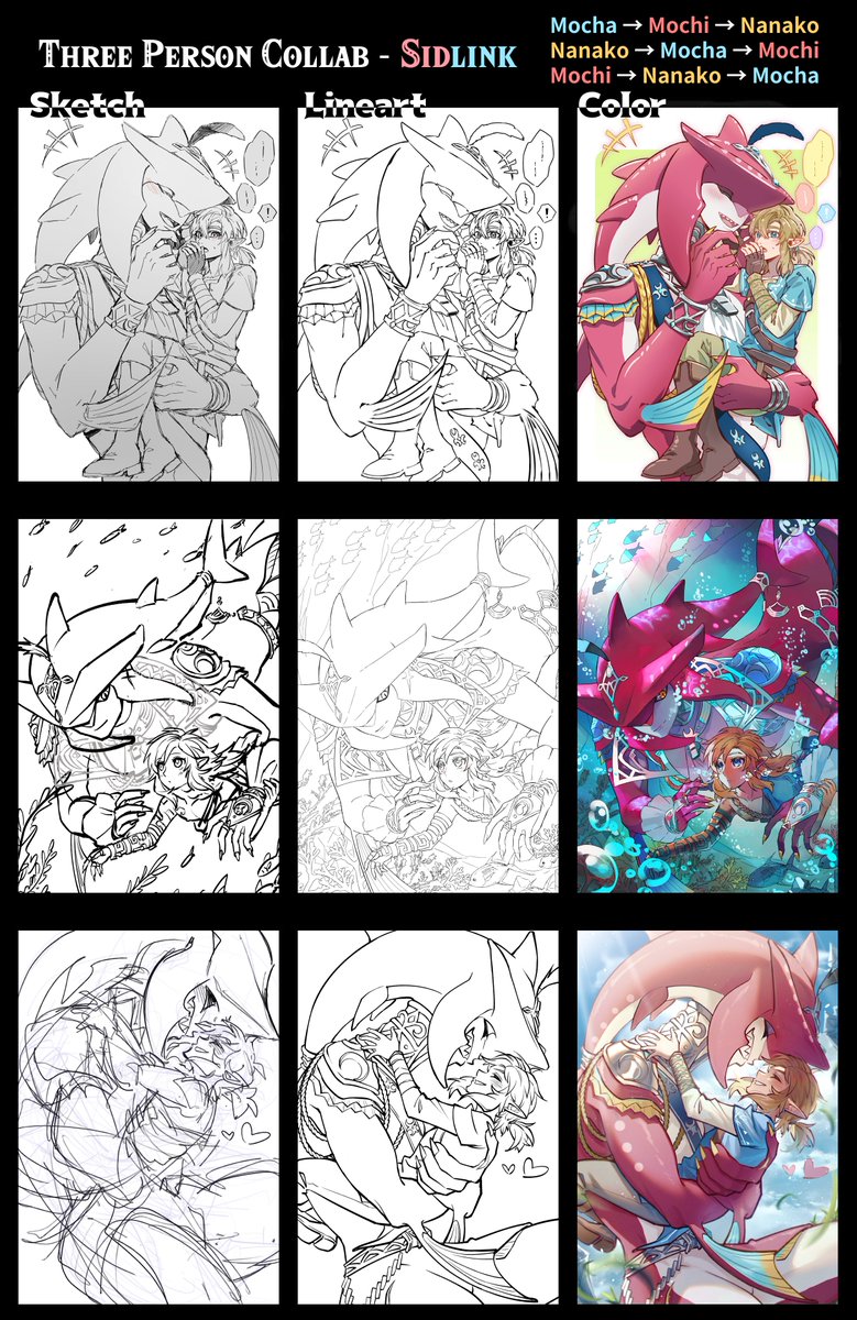 <Three person collab>
Thank @mochio_bonio @_Lucky_7_ for accepting the invitation!
This is the SidLink we created together!! 