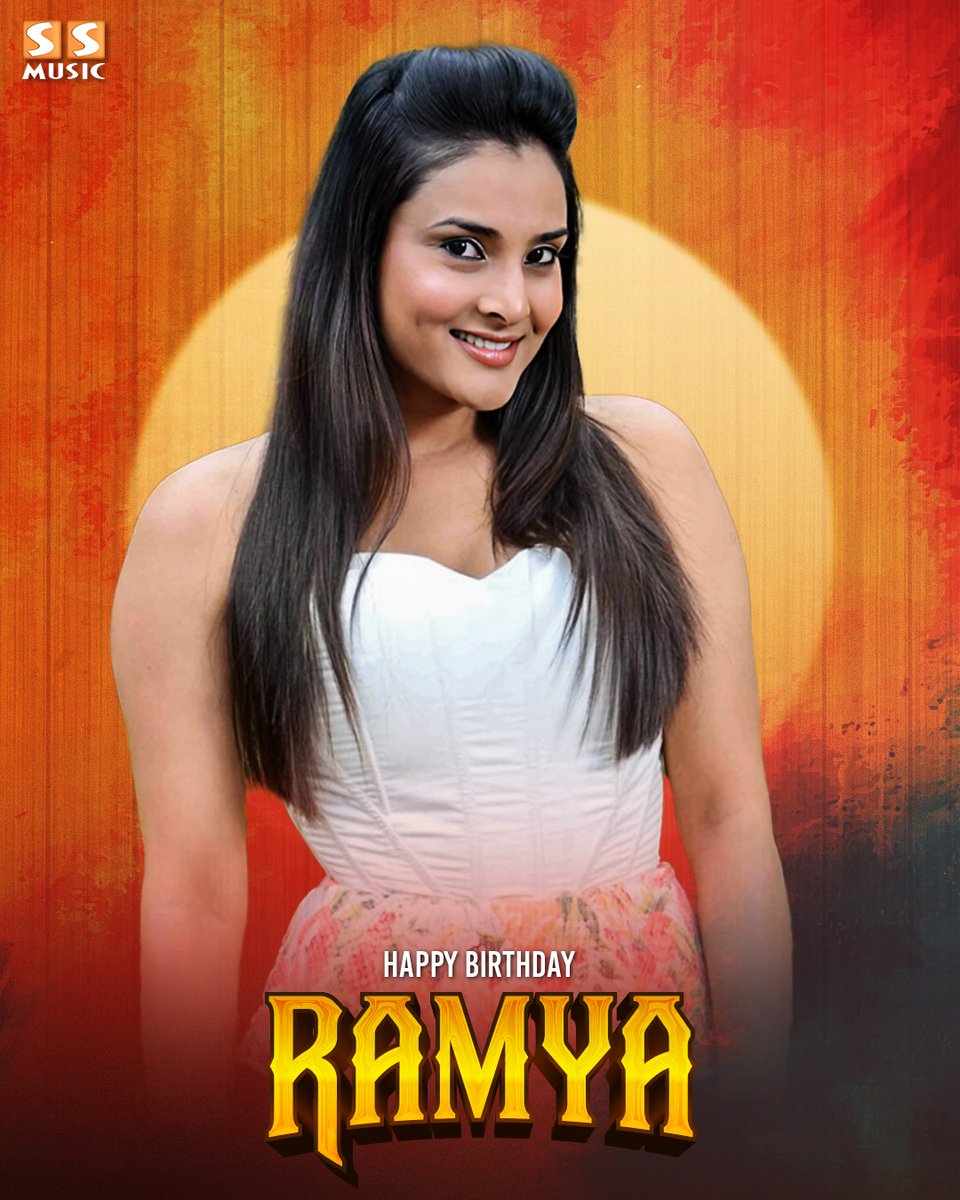 SSMusicTweet's tweet photo. Wishing a Very Happy Birthday To The Gorgeous Actress @divyaspandana 😍

#HBDRamya #HBDDivyaSpandana #DivyaSpandana #SSMusic https://t.co/d0WjmFxdem