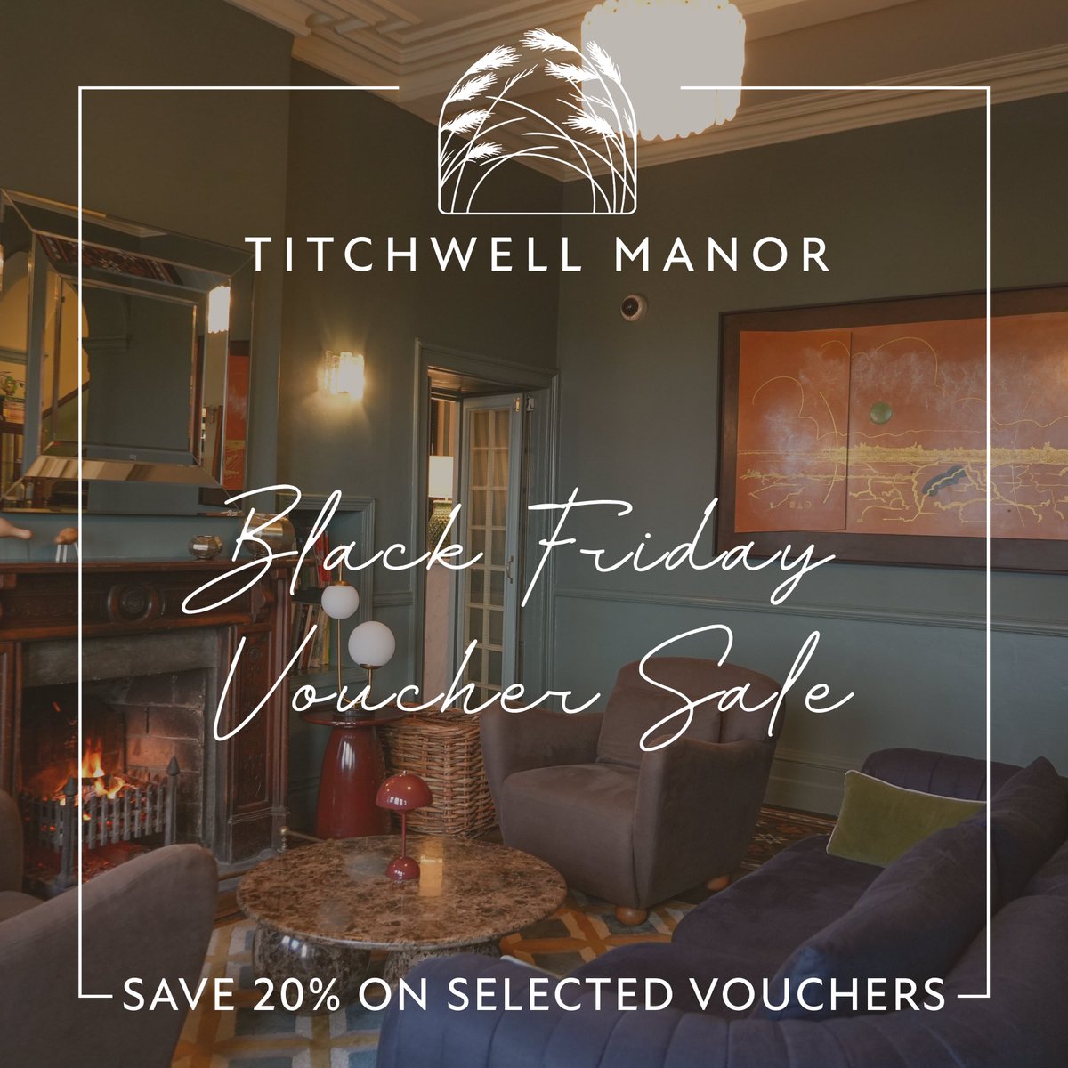 Black Friday has arrived and we have an unmissable sale for you.

We’re offering 20% off a selection of our monetary vouchers!

£50 voucher value, NOW £40
£100 voucher value, NOW £80
£200 voucher value, NOW £160

titchwellmanor.com/gift-vouchers/

Full voucher terms and conditions apply.