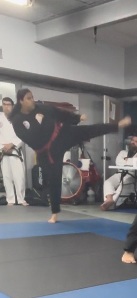 MikePinkardJr's tweet photo. 2nd Degree Black Belt test and kid’s Black Belt test went very well! Thank you 🙏🏾 Grandmaster Bob Davis and instructors. https://t.co/kcSLqNjSYp