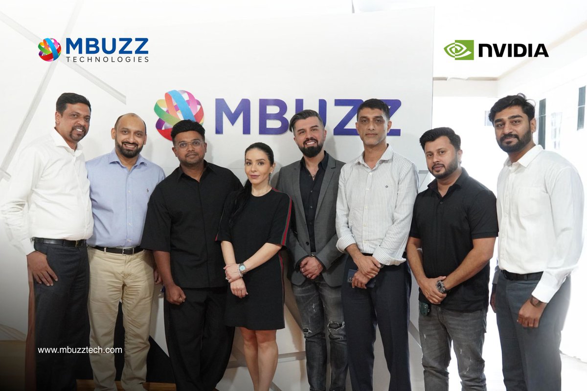 Thank you, NVIDIA GeForce team for visiting MBUZZ, Dubai office! 🎉 It was an absolute honor discussing our strong partnerships and shared vision together.

Looking forward for future endeavours!🙌✨ 

#Innovation #NVIDIA #NVIDIAGEFORCE #Teamwork #PNY