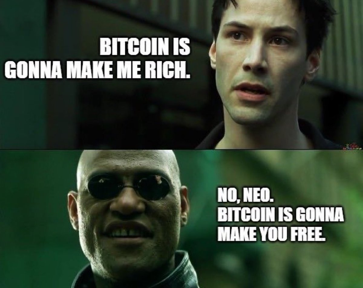 CarlBMenger's tweet image. True Freedom not fiat riches. #Bitcoin