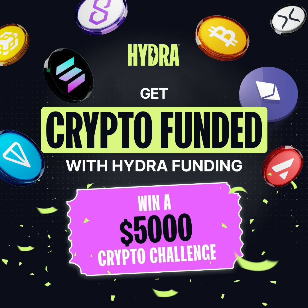 BrutalBtc's tweet image. Crypto Traders here’s your chance to win $5000 to trade with and take advantage of this bull run! 🚀

I’ve teamed up with @hydrafunding to #giveaway some funded challenges. 🏆

3 lucky traders will each win a $5000 crypto-funded challenge, here’s how to enter:

1️⃣ Retweet this…