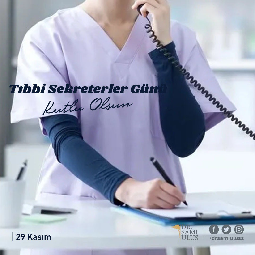Kaliteli sağlık hizmetinin sunumunda camiamızın ayrılmaz bir parçası olan fedakâr tüm Tıbbi Sekreterimizin Tıbbi Sekreterler Günü'nü kutlarız...